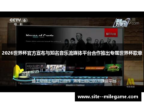 2026世界杯官方宣布与知名音乐流媒体平台合作推出专属世界杯歌单